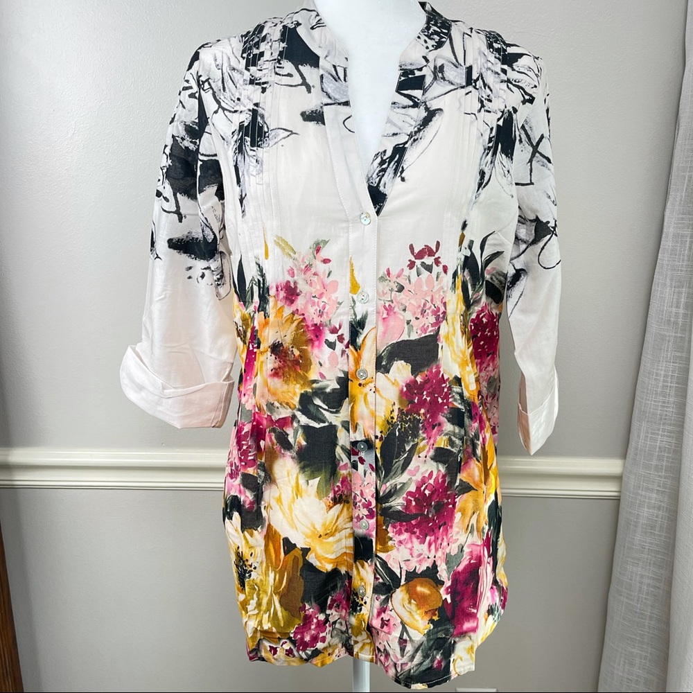 Soft Surroundings Champs De Fleur Top NWT
